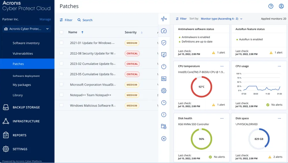 Управление конечными точками